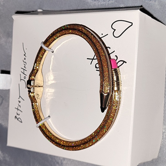 Betsey Johnson pencil ✏️ hinged by pass - Picture 1 of 4
